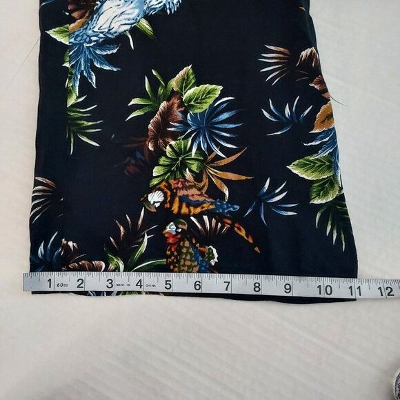 Zara Tropical Print Wide Leg Jumpsuit Size XS - Picture 6 of 16